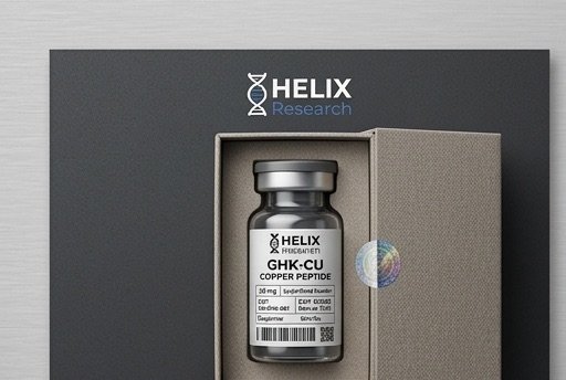 Vial liofilizado de GHK-Cu 100 mg, péptido de investigación con Certificado de Análisis