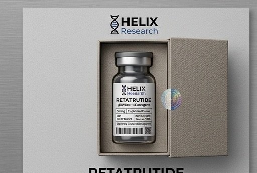 Vial liofilizado de Retatrutide (Retatrutida) 30 mg, péptido de investigación con Certificado de Análisis